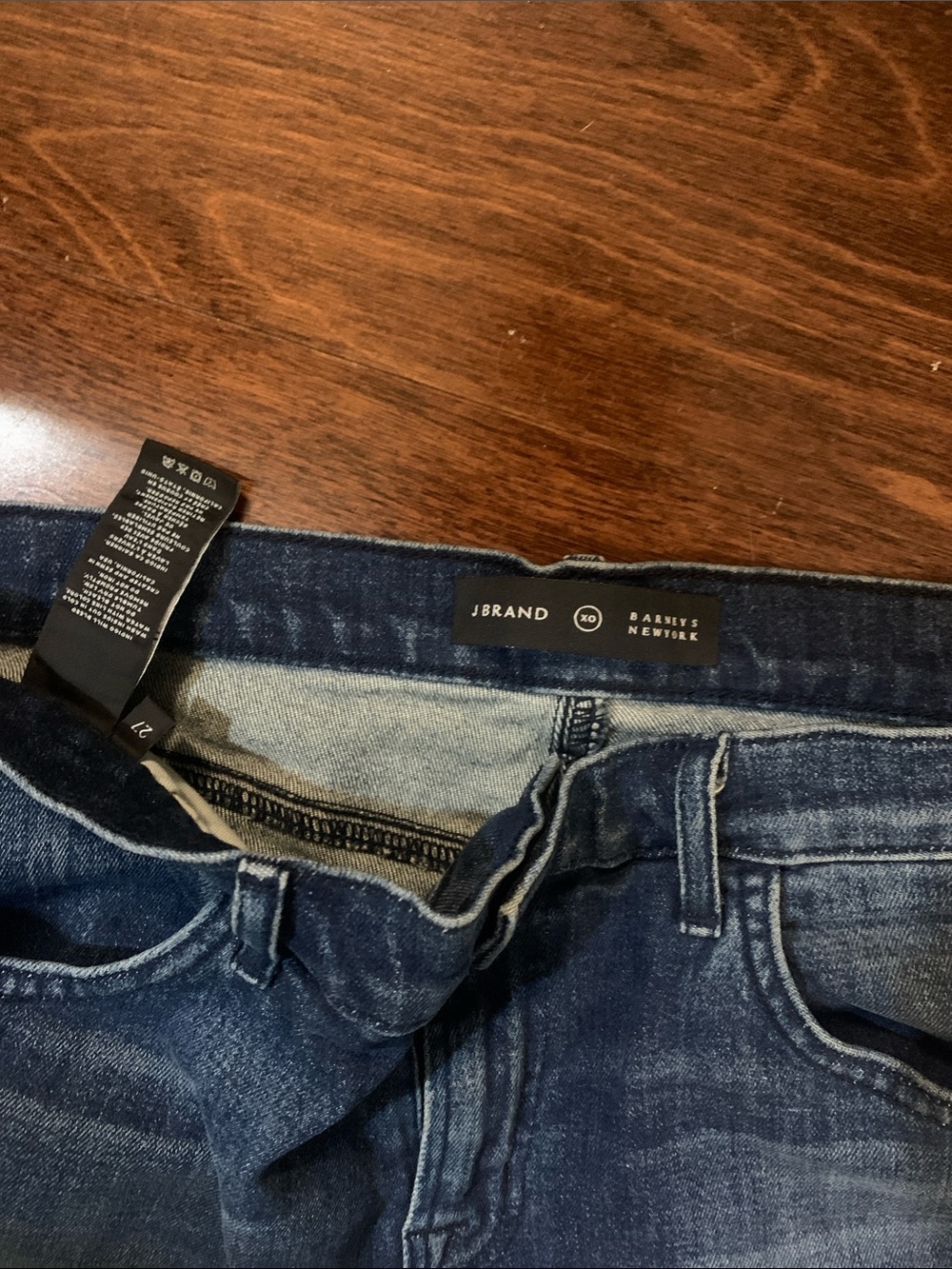 Wide Leg Cropped Jeans - Faded Blue Denim - Picture 2 of 3